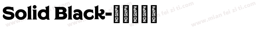 Solid Black字体转换
